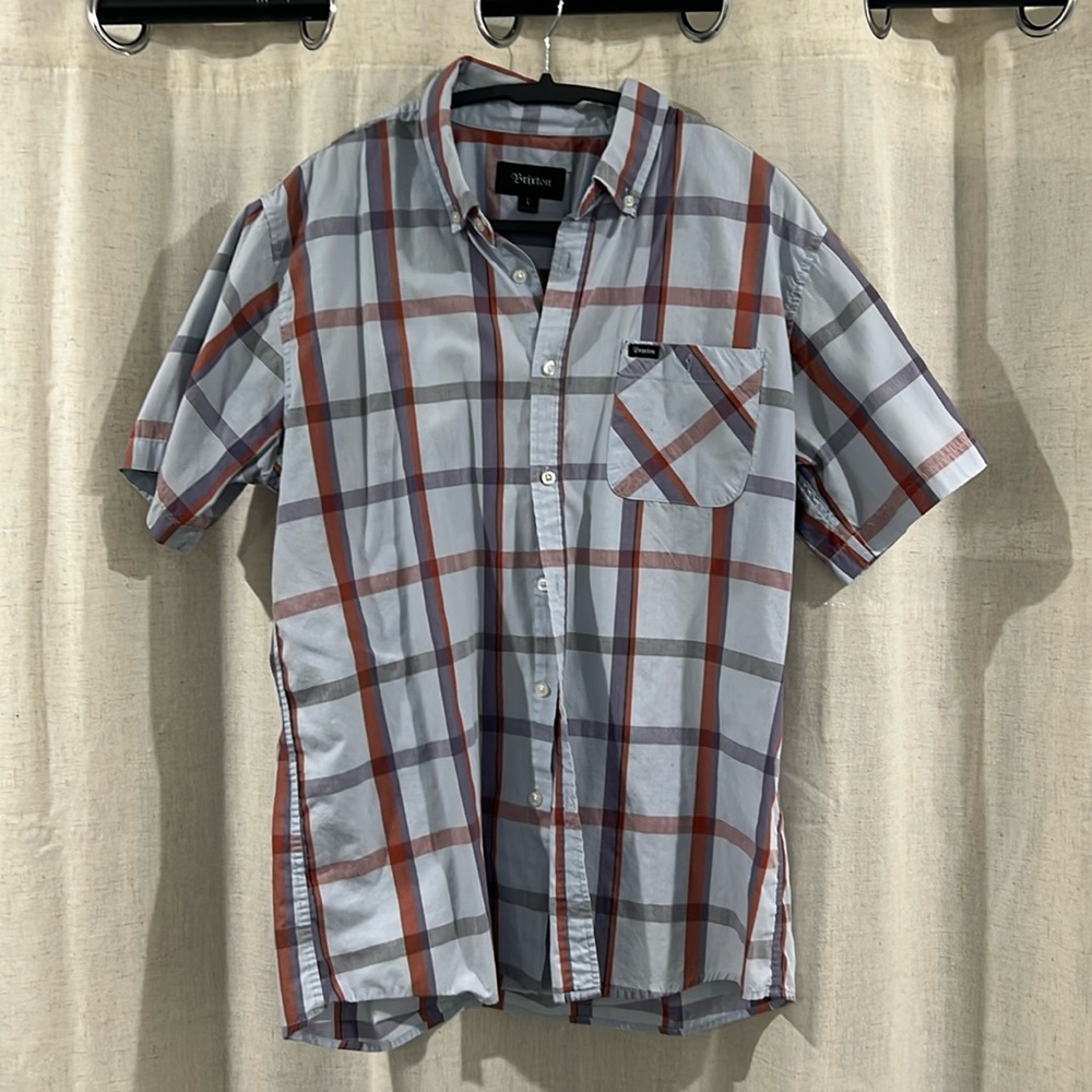 Brixton large button down casual shirt